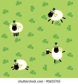 St. Patrick Day's seamless pattern