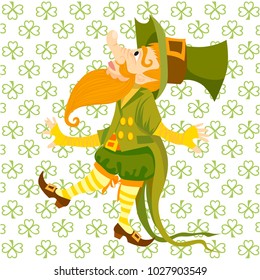 St. patrick design greeting card