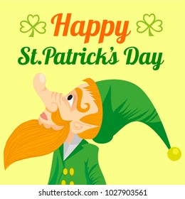 St. patrick design greeting card