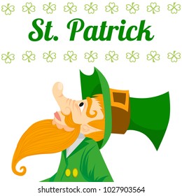 St. patrick design greeting card