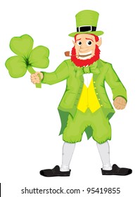 St Patrick Elf Stock Vector (Royalty Free) 95419855