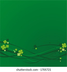 St. Patrick, green background