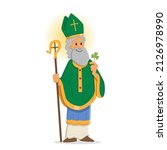 St. Patrick holding a Shamrock