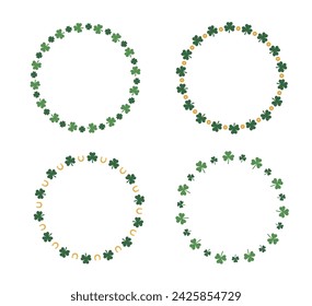 St Patrick Lucky Grass Wreath.St Patrick round frame.