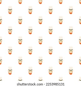 St patrick man. Party decoration. Happy festive background. Party invitation. Vector design. Traditional design.