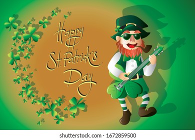 St. Patrick rocks on bass