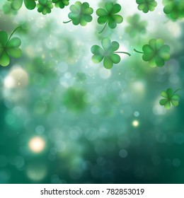 St. Patrick s Day background. Irish template for design card, invitation. And also includes EPS 10 vector