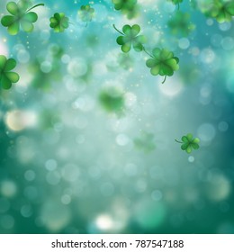 St. Patrick s Day background. Irish template for design card, invitation. And also includes EPS 10 vector