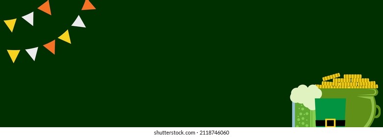 St Patrick s Day Clover seamless pattern. Vector illustration for lucky spring design with shamrock. Green clover isolated on white background. Ireland symbol pattern. Irish decor for web site.