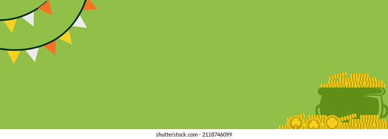 St Patrick s Day Clover seamless pattern. Vector illustration for lucky spring design with shamrock. Green clover isolated on white background. Ireland symbol pattern. Irish decor for web site.