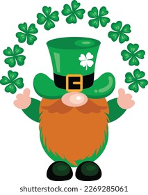 St Patrick s Day funny irish gnome
