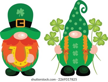 St Patrick s Day Funny Gnomes
