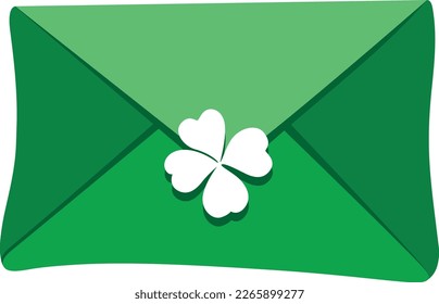 St Patrick s Day Green Letter Envelope