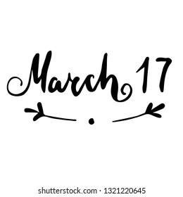 St Patrick s day handwritten quotation poster vector