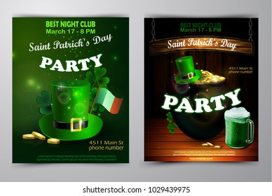 St. Patrick s Day poster. Vector illustration