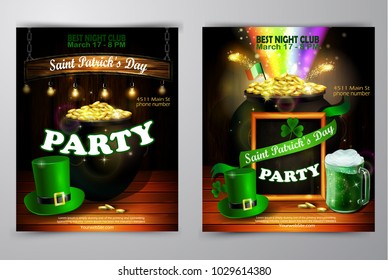 St. Patrick s Day poster. Vector illustration