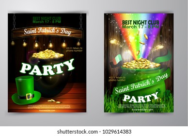 St. Patrick s Day poster. Vector illustration
