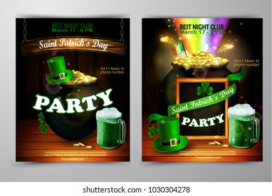 St. Patrick s Day poster. Vector illustration