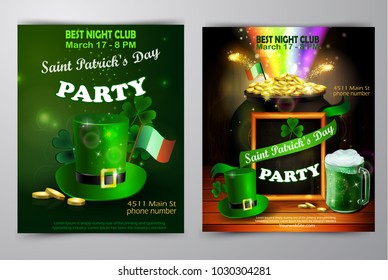 St. Patrick s Day poster. Vector illustration