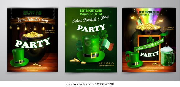 St. Patrick s Day poster. Vector illustration