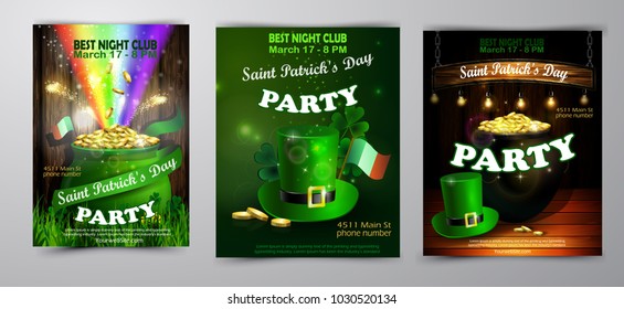 St. Patrick s Day poster. Vector illustration