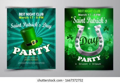 St. Patrick s Day poster. Vector illustration