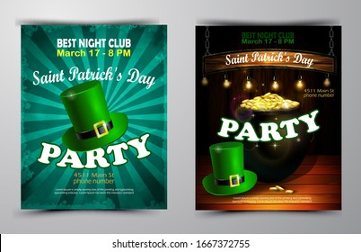 St. Patrick s Day poster. Vector illustration