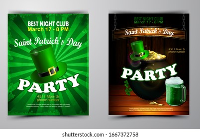 St. Patrick s Day poster. Vector illustration