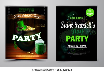 St. Patrick s Day poster. Vector illustration