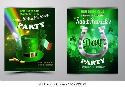 St. Patrick s Day poster. Vector illustration