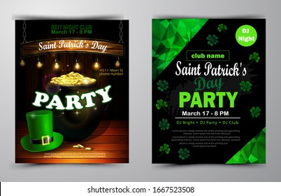 St. Patrick s Day poster. Vector illustration