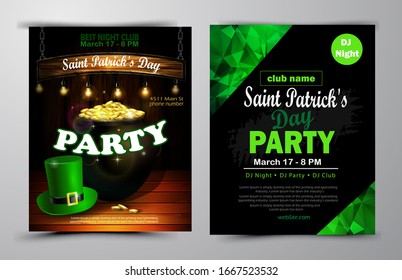 St. Patrick s Day poster. Vector illustration
