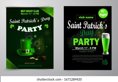 Cartel del Día de San Patricio Imagen vectorial