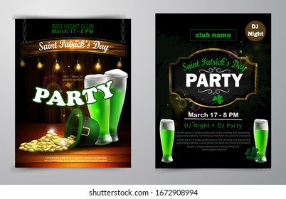 St. Patrick s Day poster. Vector illustration