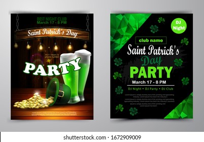 St. Patrick s Day poster. Vector illustration