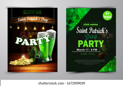St. Patrick s Day poster. Vector illustration
