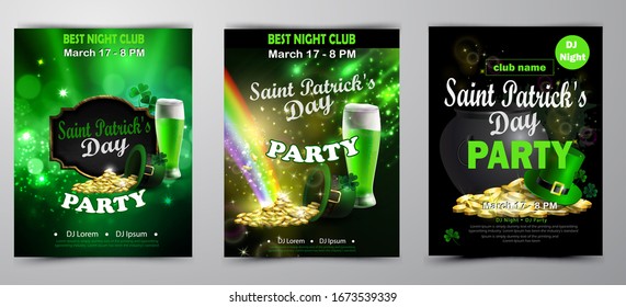 St. Patrick s Day poster. Vector illustration