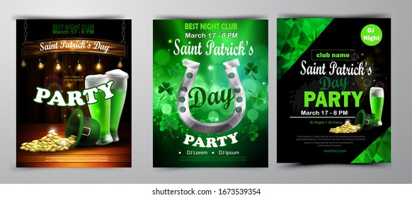 St. Patrick s Day poster. Vector illustration