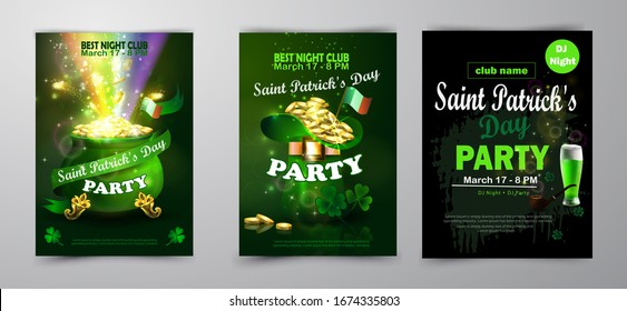 St. Patrick s Day poster. Vector illustration