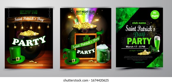 St. Patrick s Day poster. Vector illustration