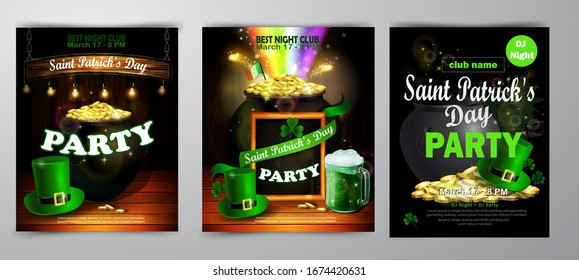 St. Patrick s Day poster. Vector illustration