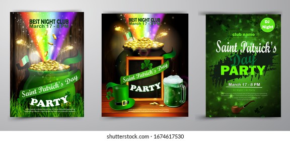 St. Patrick s Day poster. Vector illustration