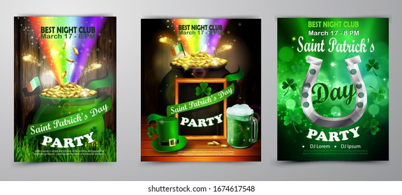 St. Patrick s Day poster. Vector illustration