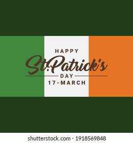 St. Patrick s Day poster set Vector illustration, Calligraphic Lettering Happy St Patricks Day. Vector Illustration. Vector illustration EPS10