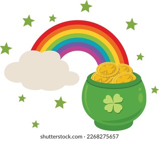 St Patrick s day rainbow treasure

