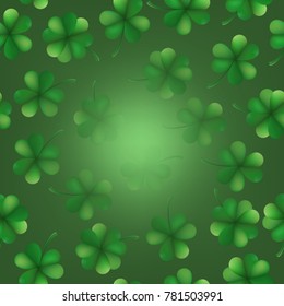 St. Patrick s Day shamrocks blur effect. And also includes EPS 10 vector