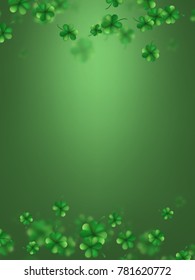 St. Patrick s Day shamrocks blur effect. And also includes EPS 10 vector
