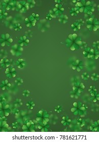 St. Patrick s Day shamrocks blur effect. And also includes EPS 10 vector