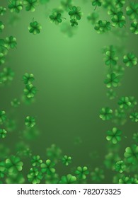 St. Patrick s Day shamrocks blur effect. And also includes EPS 10 vector