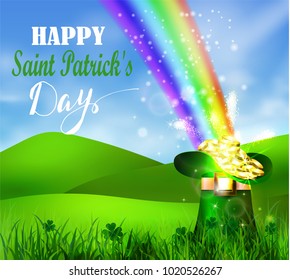St. Patrick s Day symbol green pot